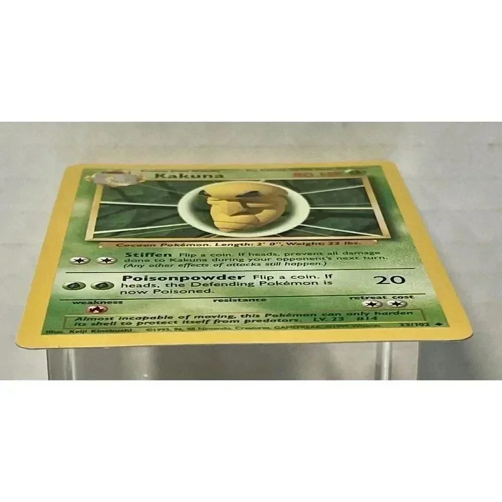 Unlimited Base Kakuna‎ 33/102 Pokemon Card WOTC Vintage NM